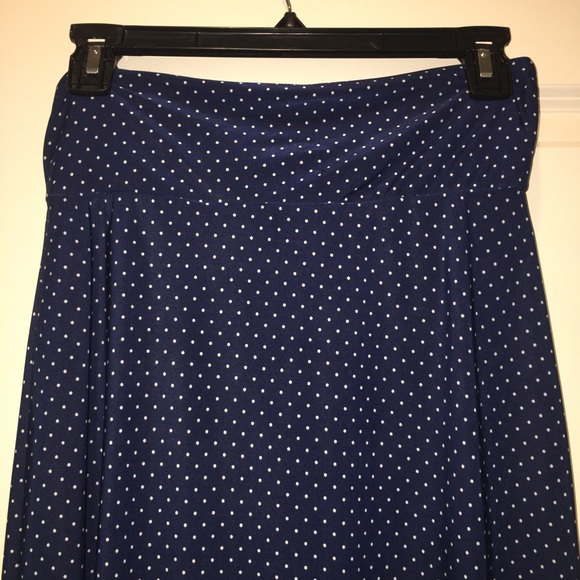 Blue Polka Dot Skirt - Picture 2 of 5